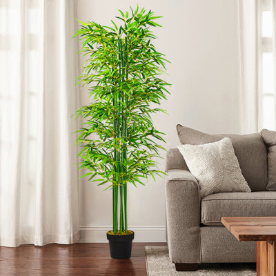 Tall Artificial Bamboo Tree in Pot