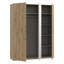 3 Door Manufactured Wood Wardrobe