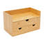 Organisateur de bureau en bambou avec 3 tiroirs