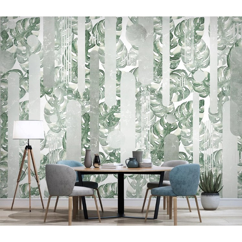 Papier peint amovible Banana Palm Leaves, L 48,96 po x l 75 po