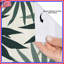 Rideaux de douche à motif de feuilles tropicales extra long-1976746876
