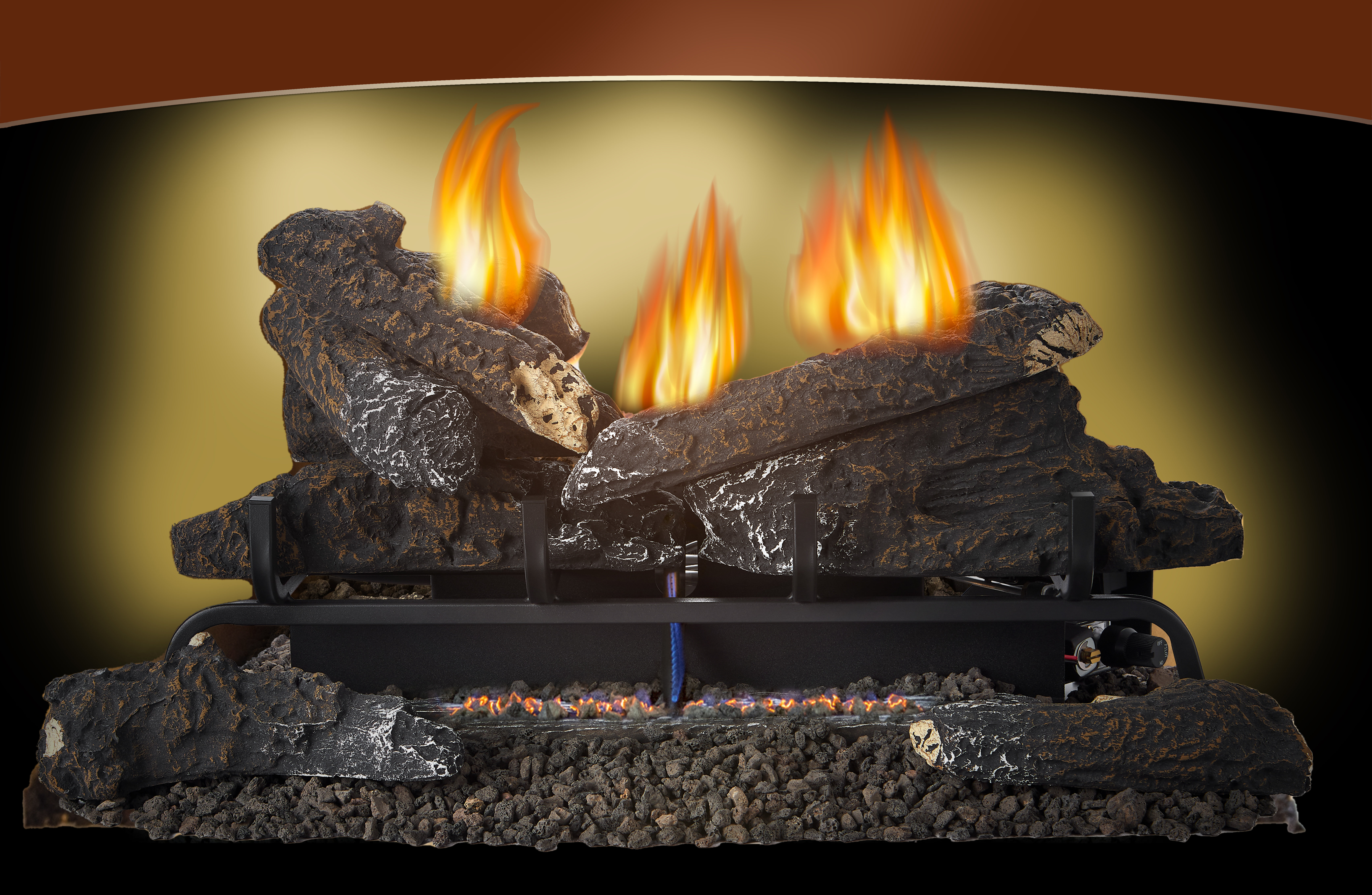 Comfort Glow Vent Free Gas Log Insert Remote 24 quot Dual Fuel Adjust