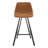 Diannie Upholstered Faux Leather Counter Stool with Iron Frame-1894724746