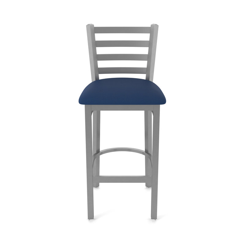 Tabouret de bar Jackie, Vinyle - brise saphir