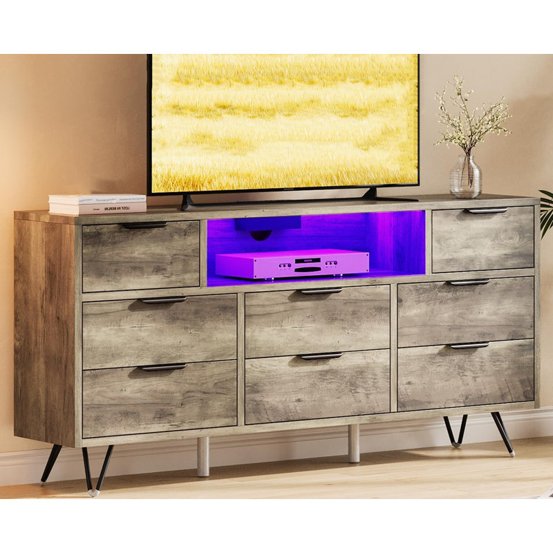 39.5cm W 8 - Drawer Chest of Drawers, Light Antique