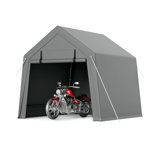 Motorcycle Storage Shed, Heavy Duty Portable Tent With Rolled Zipper Door in , 84" H x 72" W x 72" D