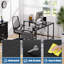 95" L-Shaped Desk with Shelves,Corner Computer Desk or 2 Person Long Table with Monitor Stand-243981153