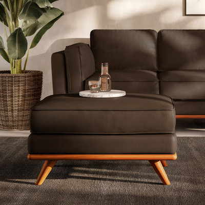 Shanteka 31" Leather Ottoman