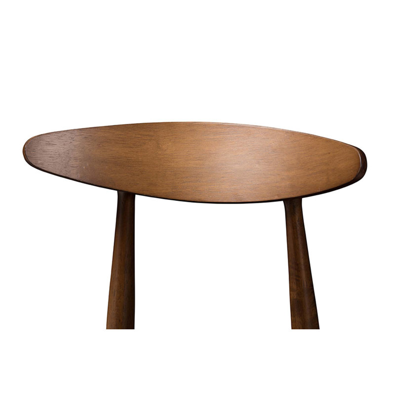 Tabouret de bar rembourré avec structure en bois massif