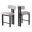 Tabourets ronds élégants de 26,5 po avec dossier bas - siège rembourré confortable et structure en métal noir pour la cuisine et la salle à manger-607516782-607516780