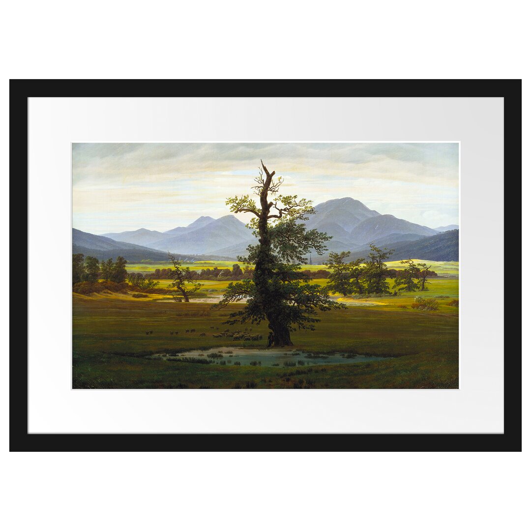 Gerahmter Kunstdruck The Lonely Tree von Caspar David Friedrich