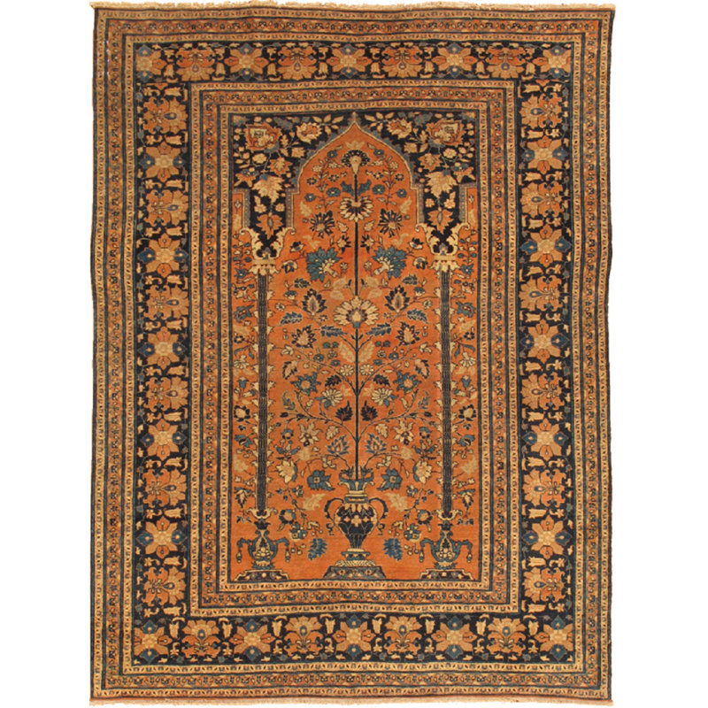Antique One-of-a-Kind 4'5" X 6' Area Rug