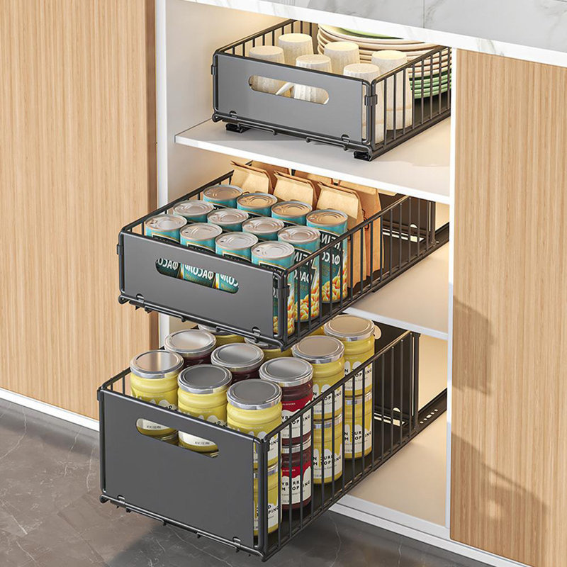 Organisateur de cuisine escamotable, H 3,93 po x l 9,64 po x P 14,76 po