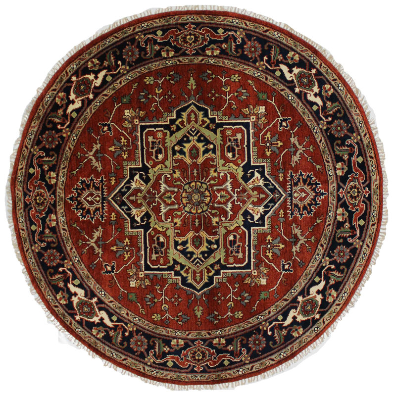 Kellow Oriental Area Rug in Red