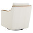 Fauteuil d'appoint pivotant en cuir Grayton
