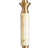 34.75" Marble Table Lamp With Oat Shade