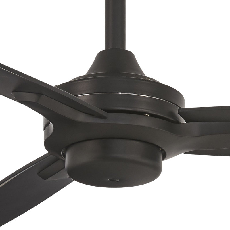 52" Rudolph 3-Blade Propeller Ceiling Fan with Wall Control, Coal