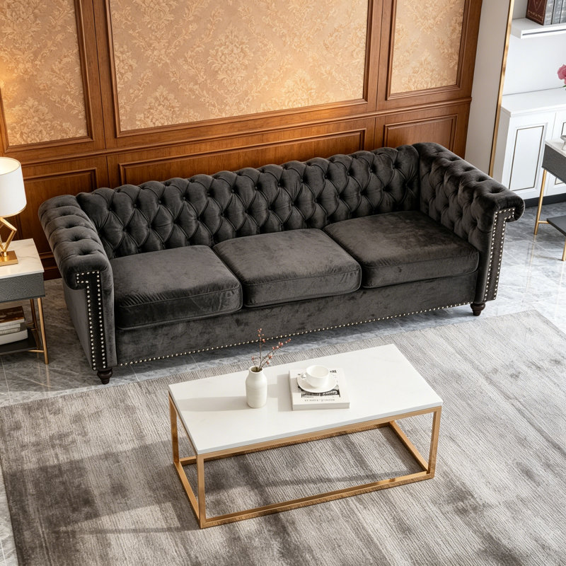 Canapé - 3 places, Black Velvet