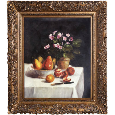 Nature morte (primevères, poires et grenades), 1873, peinture sur toile