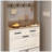 Shoe Cabinet With 3 Doors 2 Drawers With Hanger-144884503