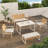 Outdoor 5-piece Seating Group With All-weather Wicker And Cushion