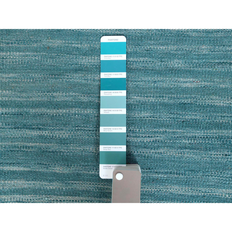 Rayane One-of-a-Kind 10'8" X 14'1" Wool Area Rug in Teal