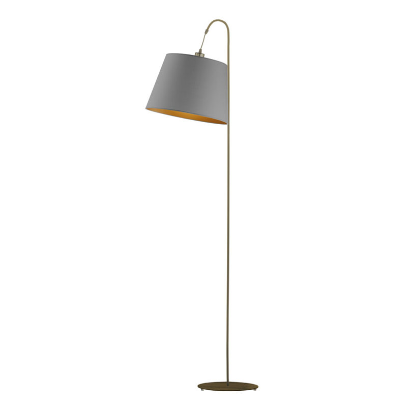 171 H cm Task Floor Lamp, Grey/Gold, Black