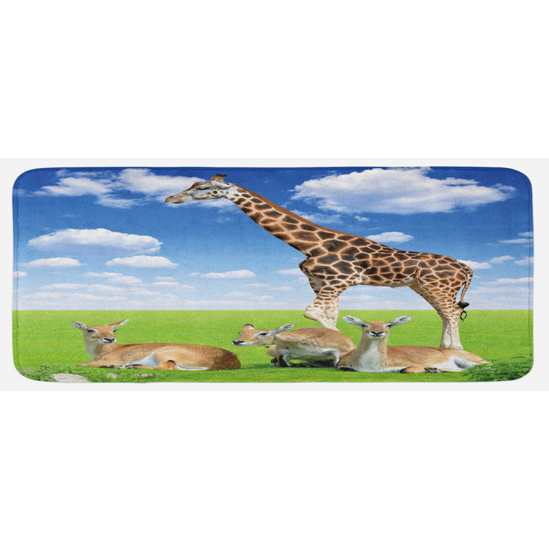 Tapis de cuisine giraffe
