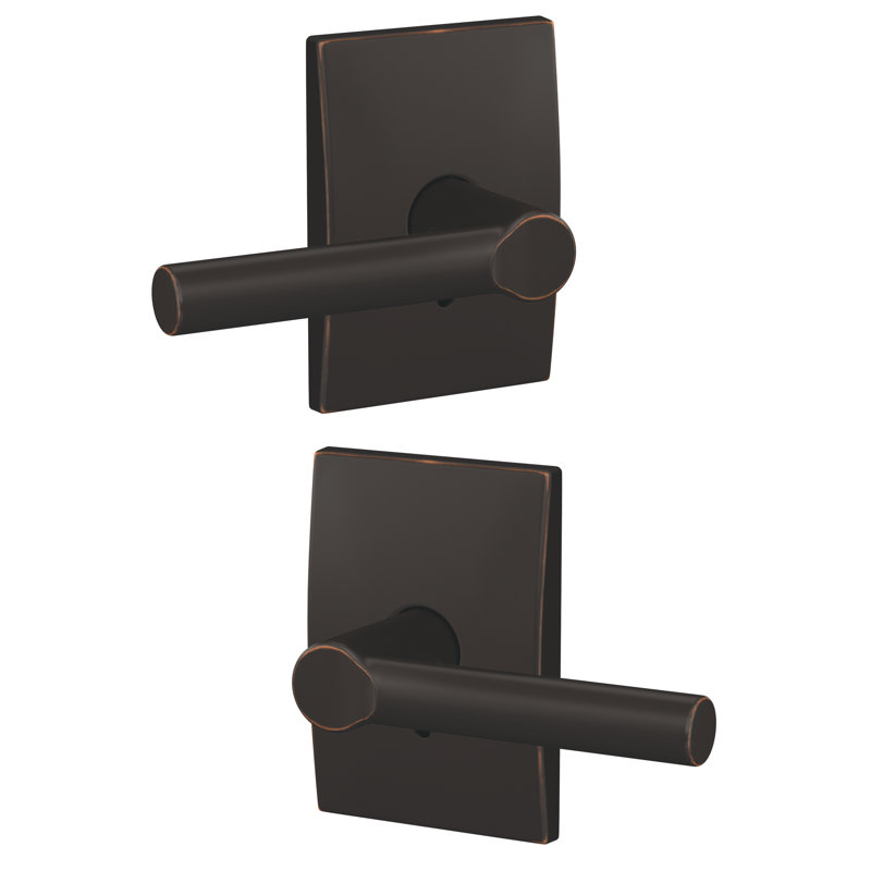 Custom Broadway Non-Turning Lever with Century Trim, Aged Bronze