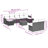 Vidaxl Garden Sofa Set Beige, Cream White
