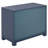 Elegant Chamere 32" Wide Nightstand – Glam Bedroom Chest with 3 Drawers-4192107
