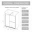 30-60" W x 72" H Sliding Glass Shower Door – Dual Usage Walk-in Shower Screen with 1/4" Thick Tempered Glass, Stainless Steel Handle & Support Bar