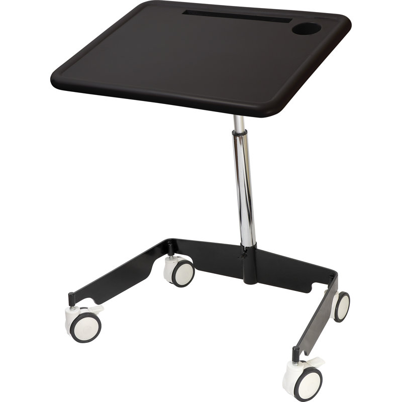KORE Design Adjustable Sit-Stand Mobile Student Desk – 31" to 38" Height Range for Kids and Classrooms, Black