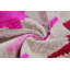 Coussin décoratif en velours fait à la main avec insert - Fuchsia rose Starburst (16 x 24)