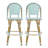 Outdoor French 29.5 Inch, Of 2, Teal, Finish, , For Party 29.5" And Aluminum , Rust Frame, Garden Seating