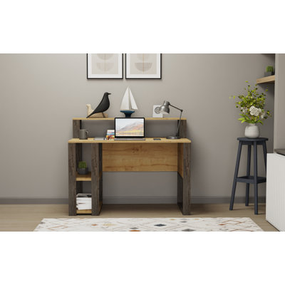 Bureau d'écriture à motif géométrique