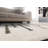 Wassily Striped White Green Shag Area Rug-167365171