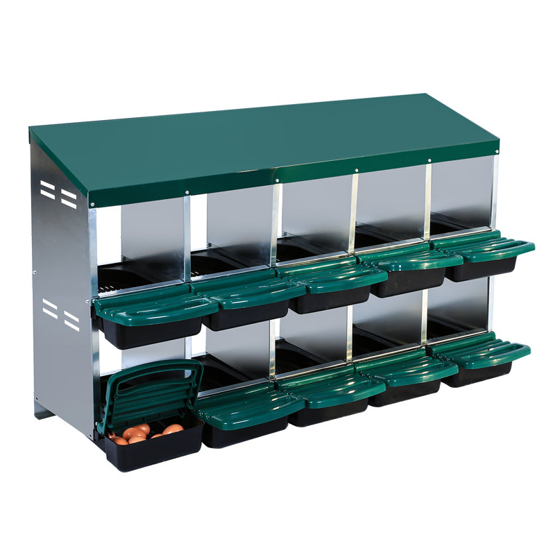 Egg Boxes & Baskets, 79cm H x 133.5cm W x 52cm D, Green