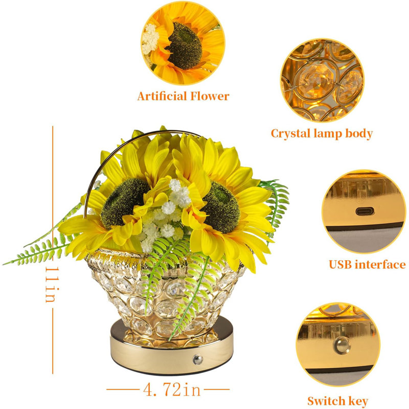 Sunflower Wireless Desk Lamp