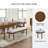 Delando Polyester Upholstered Bench