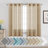 Hywell Soft Linen Plaid Semi-Sheer Grommet Curtain Panels-429486300-429486277