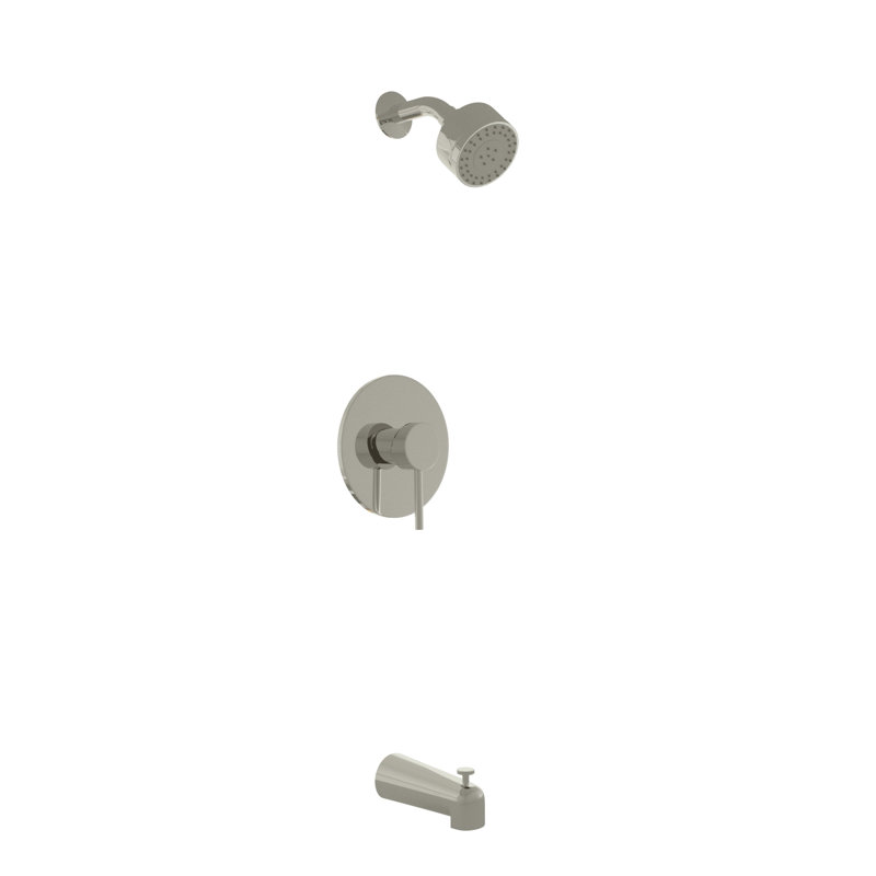 Trova Tub and Shower Faucet, Brushed Nickel