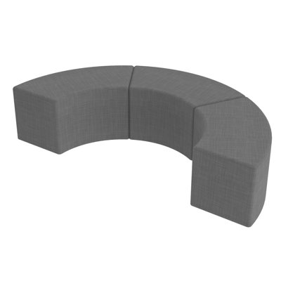 Pro Series Upholstered S Curve Ottoman, 3-Pack
