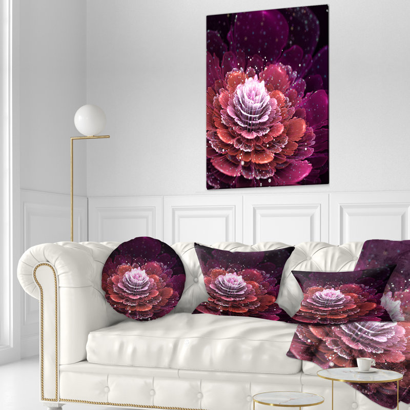 Housse et insert pour coussin floral Floral Fractal