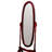 59.25" Tall Standing Wooden Floor Mirror With Cherry Finish-1586813372