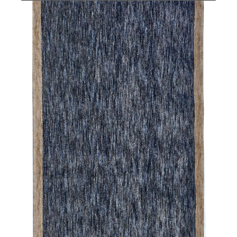 Washable Runner Rug 2x55 - Moor Modern Plush Rug for Hallway & Entryway, Midnight Charcoal, 2'2" x 55'