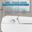 Toilette pour bidet au sol allongée Pdpbath 1,28 gallons GPF (siège inclus)