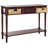 Home Collection Christa Cherry 3-Drawer Storage Console Table