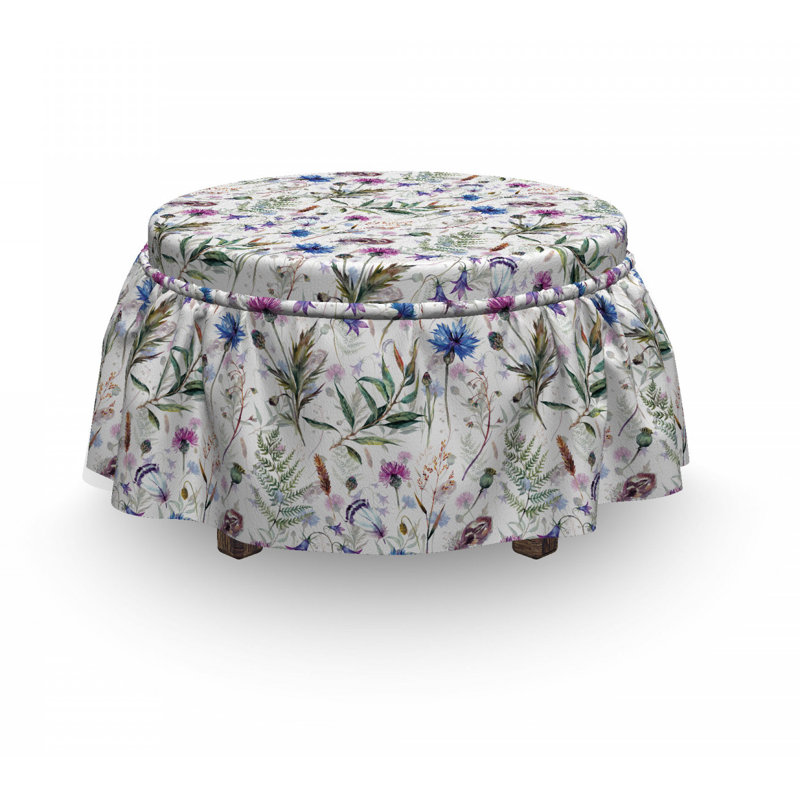 Housse pour repose-pieds wildflowers