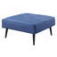 Canapé réglable bleu avec repose-pieds